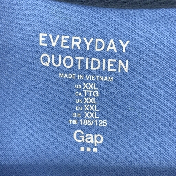 Gap Everyday Polo Light Blue XXL NWT🔖 - Picture 5 of 7